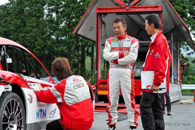三菱 パイクスピーク参戦車両 開発のようす