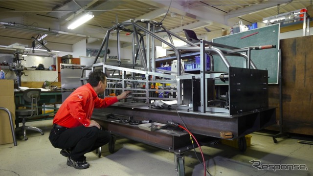三菱 パイクスピーク参戦車両 開発のようす