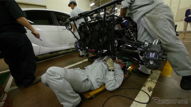 三菱 パイクスピーク参戦車両 開発のようす