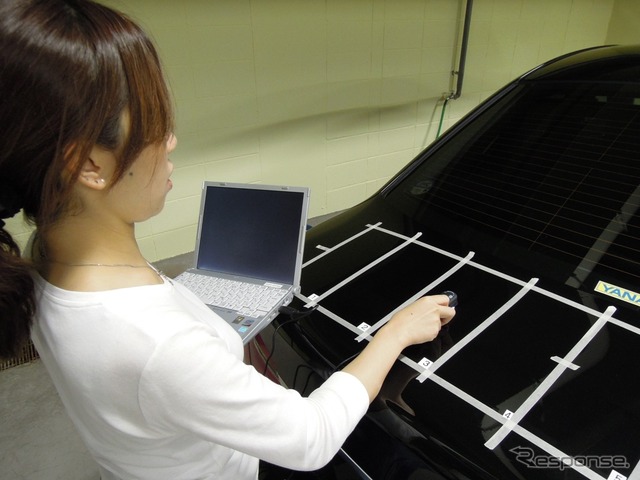 ブラシテストのようす