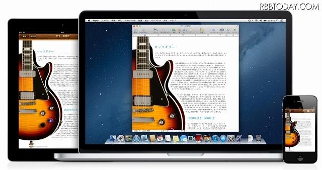 iCloudにより、MacとiPhone/iPadとの連携が可能