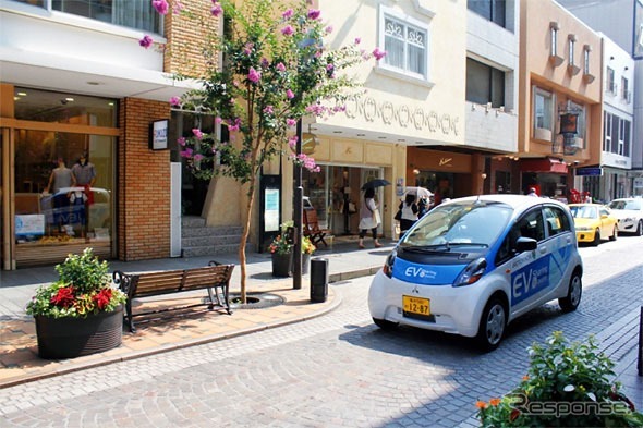 元町EVシェアリングに導入する三菱i-MiEV
