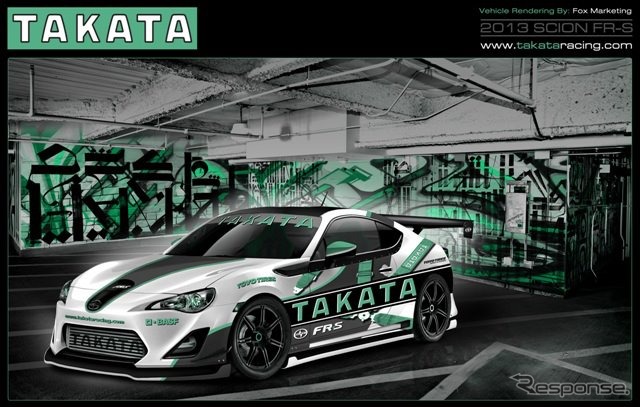 フォックスマーケティング社が予告しているサイオンFR-S(トヨタ86)のレーシングカー