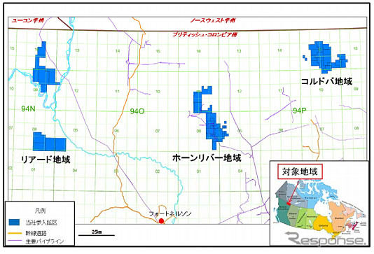 鉱区位置図