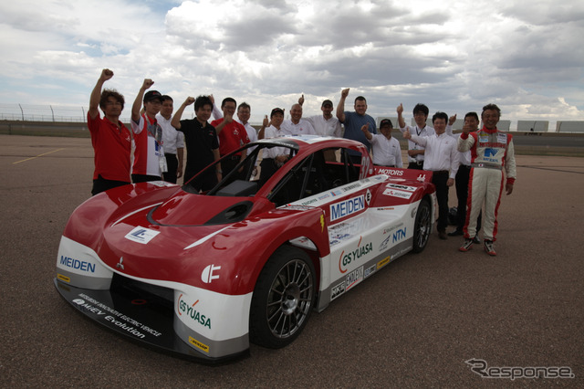 増岡浩選手のi-MiEV Evolution