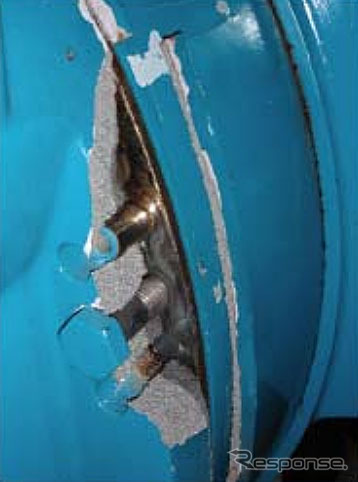 損傷した機械装置 