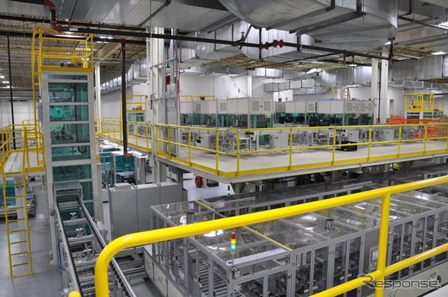A123システムズ社の米国ミシガン州の電池工場