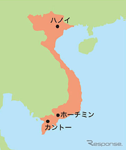 ベトナム地図