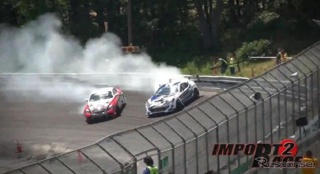 米国の「2012フォーミュラドリフト」で対決したレクサスSC430とサイオンFR-S(日本名:トヨタ86)