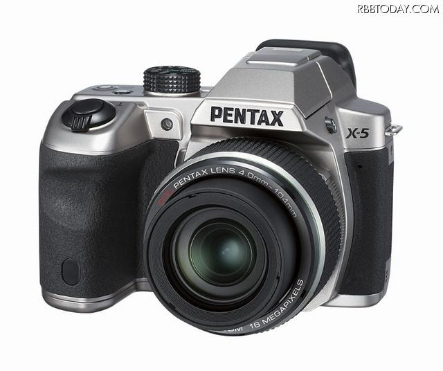 「PENTAX X-5」クラシックシルバー