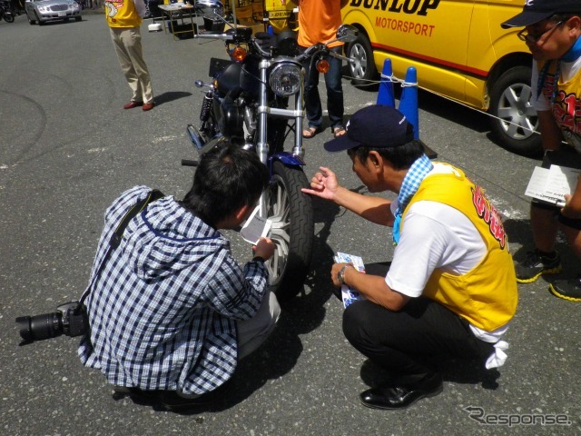 ダンロップ 二輪車用タイヤの安全点検