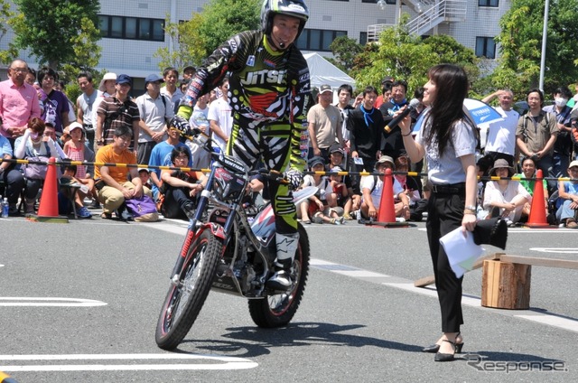 トライアル国際A級スーパークラスライダーの小川友幸選手