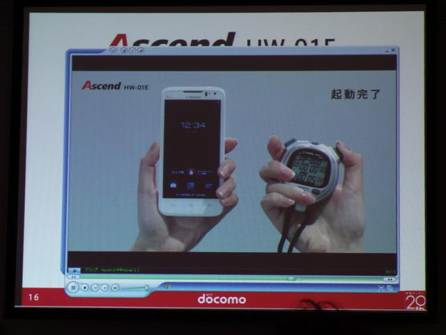 「docomo with series Ascend HW-01E」