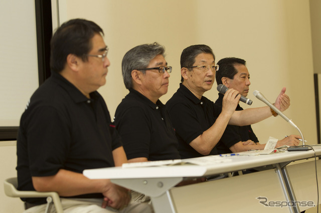 日産自動車九州（福岡県苅田町）で開いた新型『ノート』の発表会