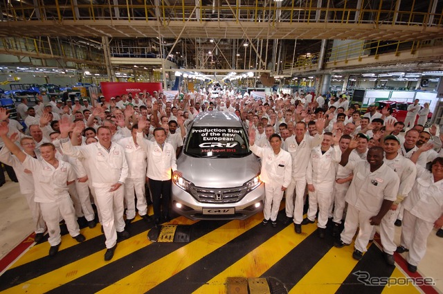 9月6日、ホンダの英国スウィンドン工場で生産が開始された新型『CR-V』の欧州仕様