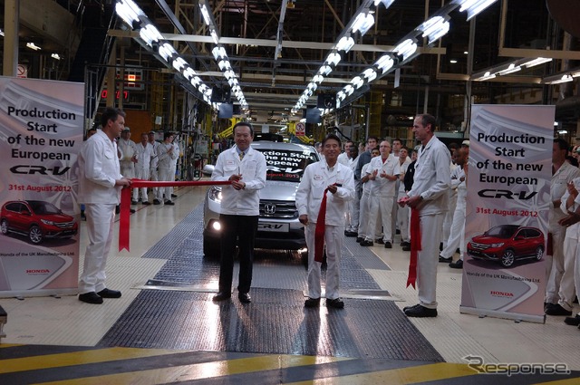 9月6日、ホンダの英国スウィンドン工場で生産が開始された新型『CR-V』の欧州仕様