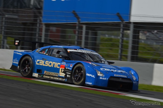 SUPER GT 第6戦、優勝した松田次生/J.P・デ・オリベイラ組の『カルソニックIMPUL GT-R』