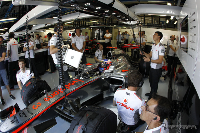 2012年イタリアGPで優勝したルイス・ハミルトン(マクラーレン)