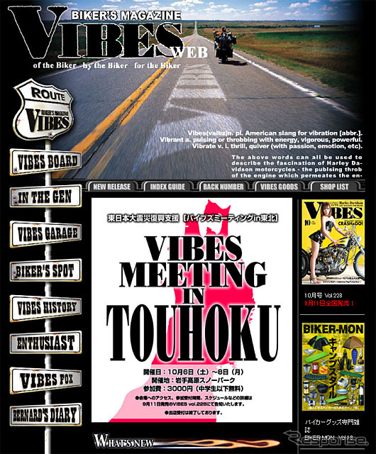 バイブズミーティング in 東北（webサイト）