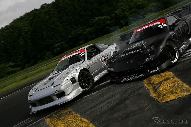 過去のドリフトマッスル 競技のようす