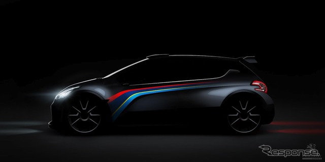 プジョー208 タイプR5のティーザーイメージ