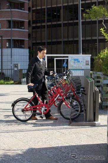 横浜市とNTTドコモが社会実験として実施しているサイクルシェア「baybike(ベイバイク)」