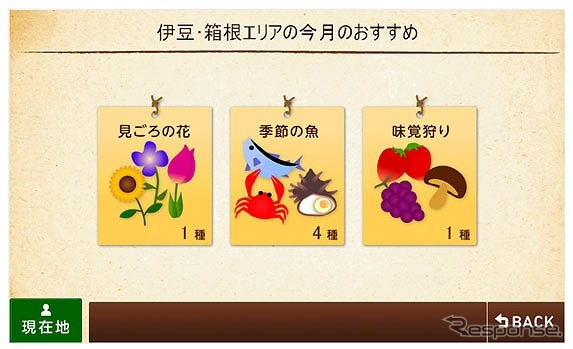 旬を楽しめるスポットを探せる「今が旬!検索」
