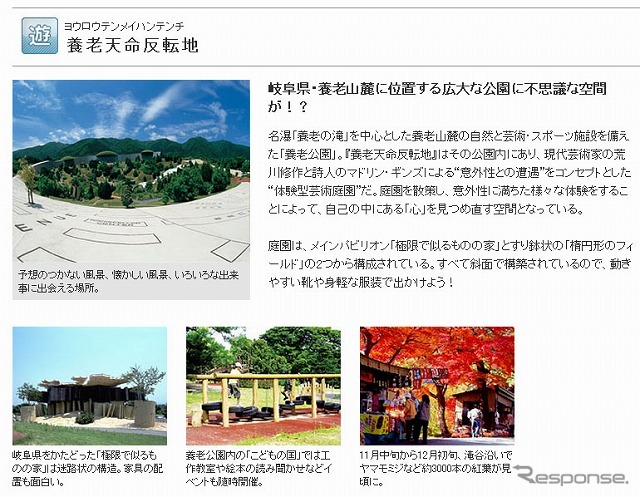 MapFan Web 観光楽地図・テーマ別スポット「公園」