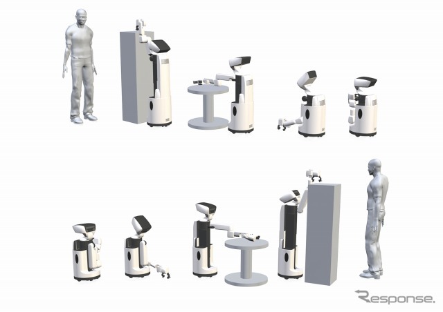 トヨタ自動車が開発した生活支援ロボット（HSR）