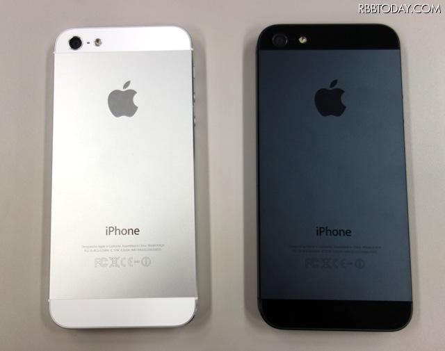 アップル iPhone 5(白:KDDI、黒:ソフトバンクモバイル)