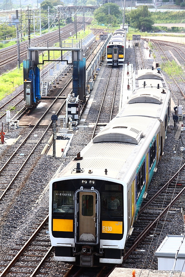 水戸運輸区の水郡線用キハE130
