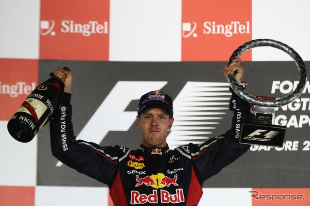【F1 シンガポールGP】セバスチャン・ベッテルが10戦ぶりの優勝
