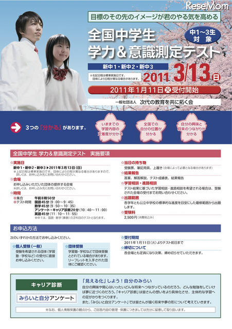 全国中学生 学力＆意識測定テスト