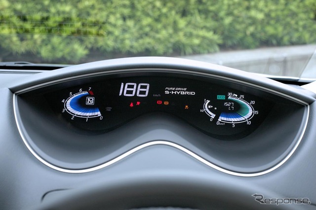 日産セレナS-HYBRID メーターは先進感たっぷりだ。