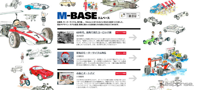 M-BASE。イラストは故・中村良夫