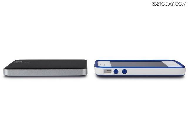 スマートフォンと同程度の薄型設計