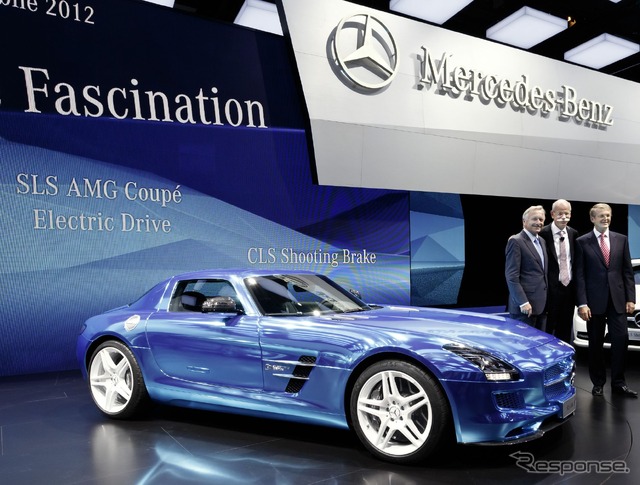 メルセデスベンツ SLS AMGクーペ エレクトリックドライブ(パリモーターショー12)
