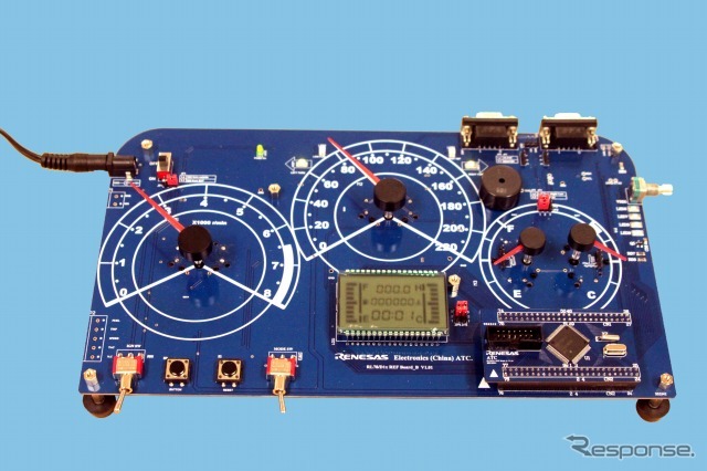 ルネサスの「RL78/D1A」評価ボード