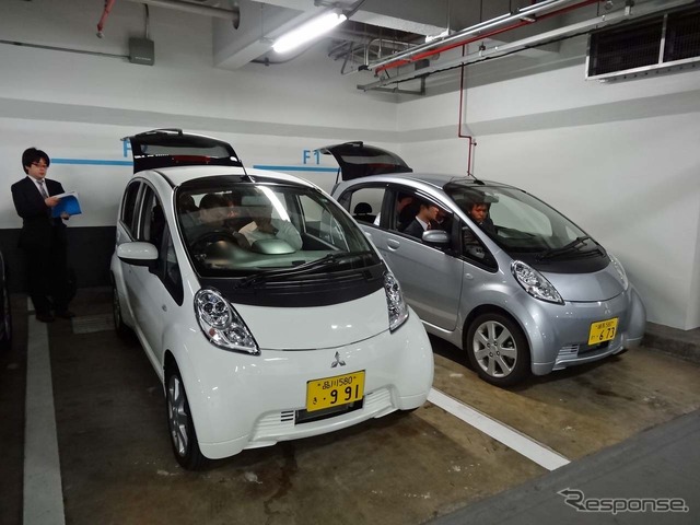 東京・浜松町にある世界貿易センターの地下駐車場で「長崎みらいナビin五島」の体験会を実施