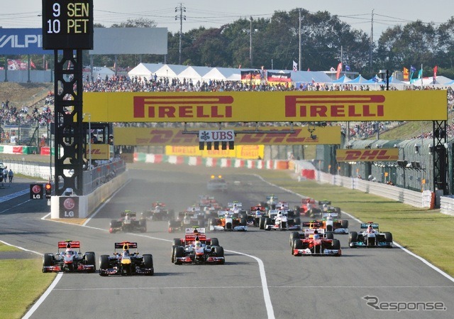 2011年F1日本グランプリ スタートシーン