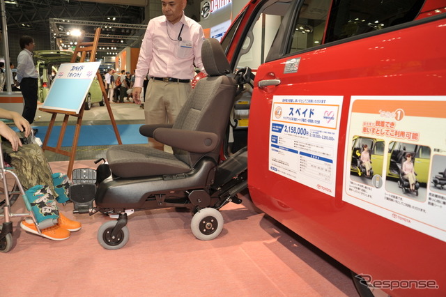 スペイド サイドアクセス車 脱着シート(手動式)+専用車いす仕様(国際福祉機器店12)