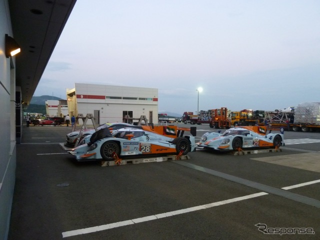 続々と会場入りするルマンカー