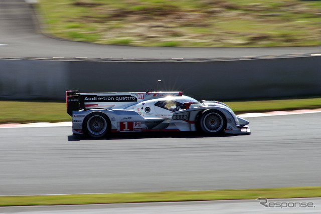 【WEC 第7戦 富士】トヨタTS030の小さなミスを逃さず、アウディ1号車がトップ奪取…2時間20分経過