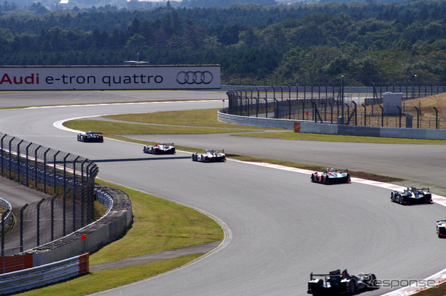 【WEC 第7戦 富士】トヨタTS030の小さなミスを逃さず、アウディ1号車がトップ奪取…2時間20分経過