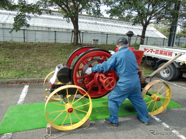 発動機の実演