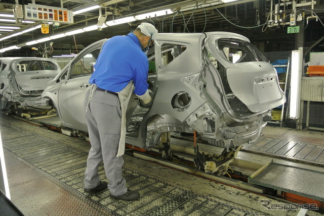日産自動車九州、生産ライン