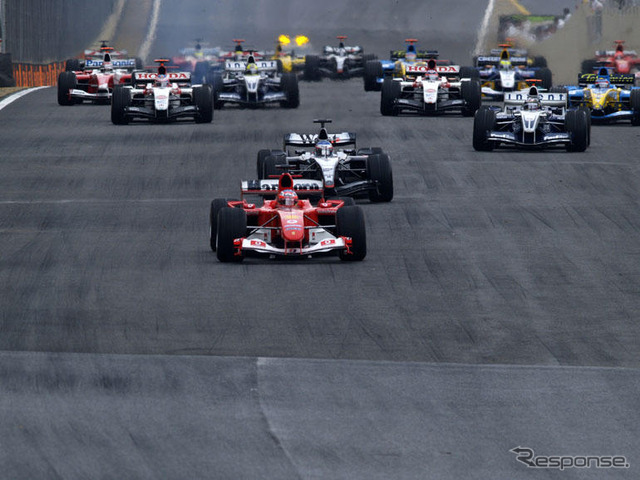 【F1ブラジルGP】決勝…混乱の最終戦、モントーヤが勝利