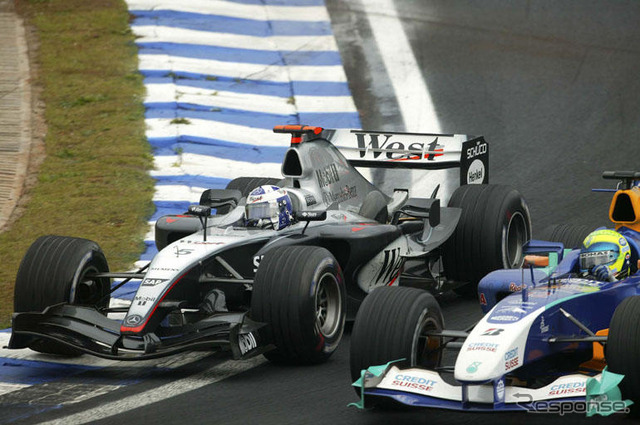 【F1ブラジルGP】決勝…混乱の最終戦、モントーヤが勝利