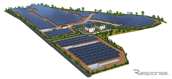 和歌山串本ソーラー発電所完成予想図