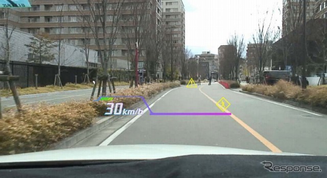 検知した歩行者の表示イメージ